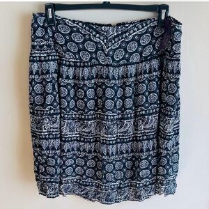 Lane Bryant Black and White Mini Skirt